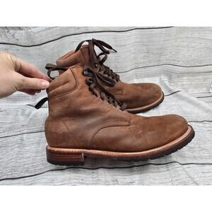 Wilcox Boots Shiloh 1502 Rust Brown Leather Work Lace Men's Size 11.5